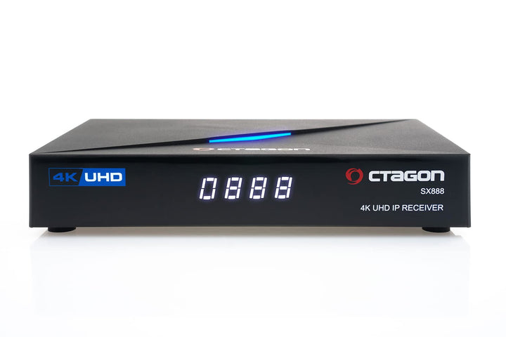 Octagon SX888 V2 (Version 2) 4K UHD E2 Linux Smart TV Receiver, Multiboot SW: Define OS + E2 Linux,
