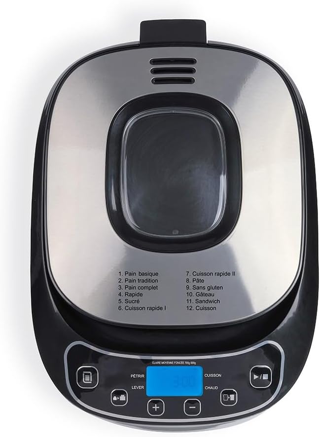 Livoo DOP218 Brotbackautomat | 12 Programme, 3 Grad Kochen der Kruste