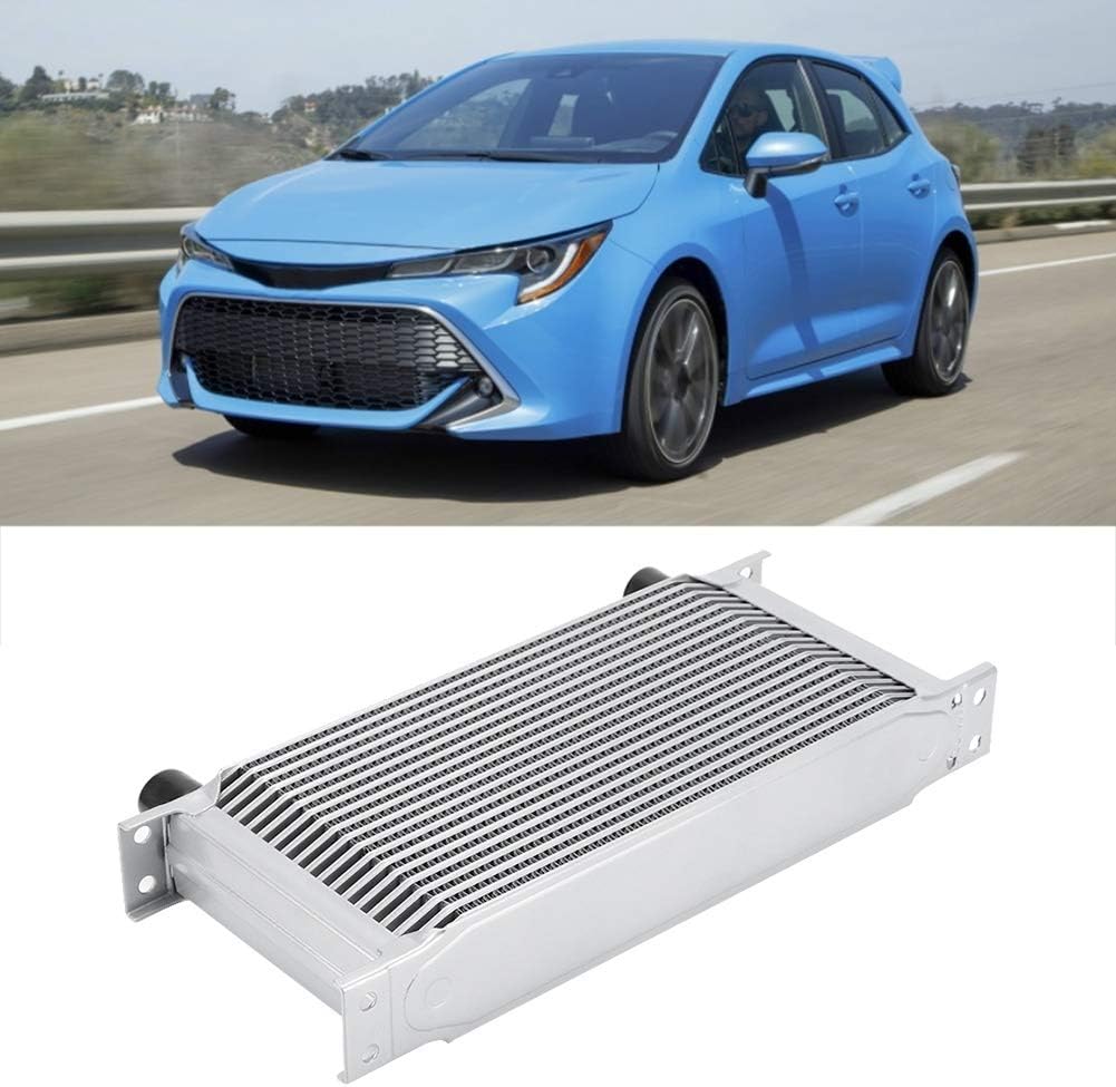 KSTE Ölkühler Universal, 19-Row britischen Typ Motor Motorölkühler Kühler Kühlsystem Silber
