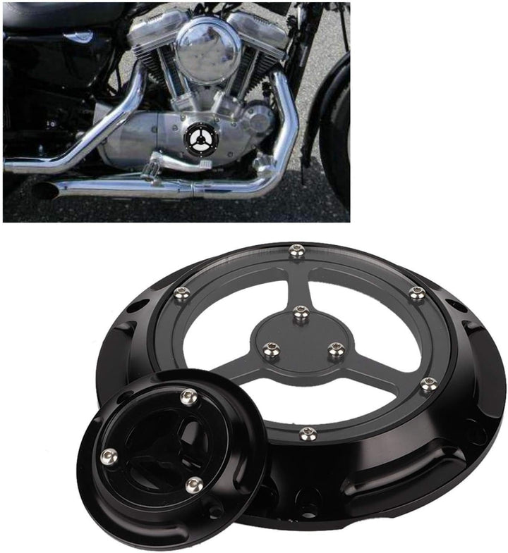 Timer Cover, Derby Cover, Aluminium Motorrad Derby Cover Timing Timer Cover Set für XL XR 883 1200(S