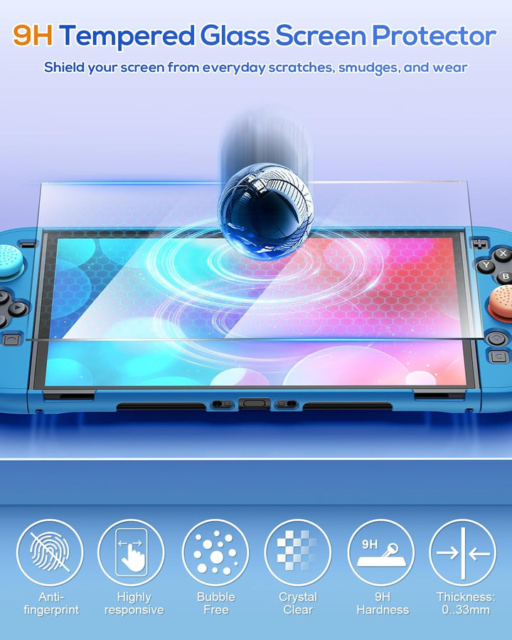 FYOUNG Dockable Hülle für Nintendo Switch 2, Abnehmbares Hartschalenhülle für Joy Con 2, Kratzfest &