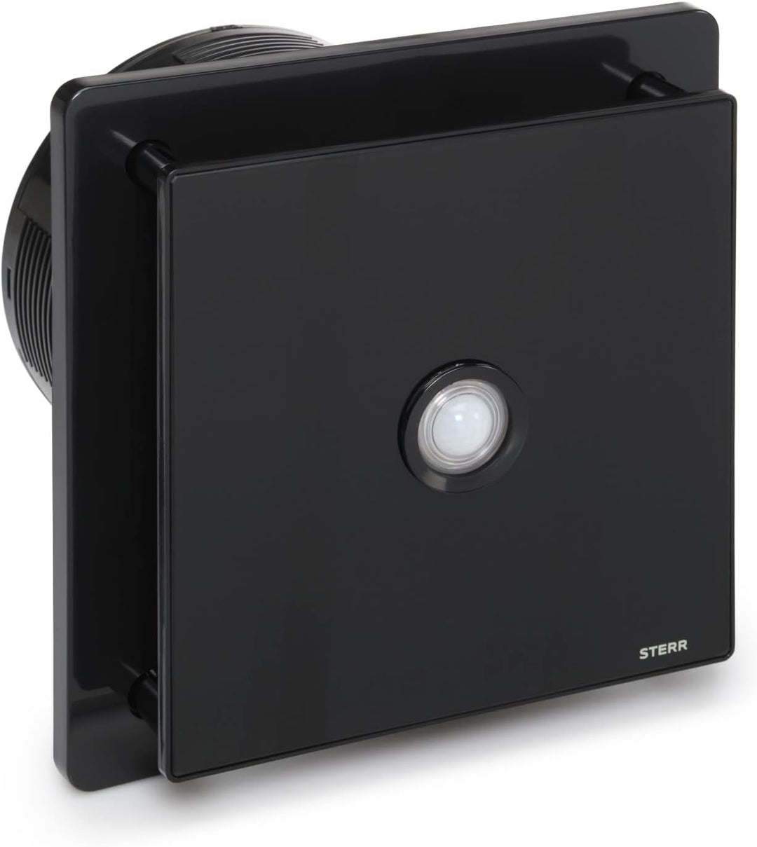 STERR Schwarz Badezimmerlüfter 150 mm mit PIR silent badlüfter - Moderner Lüfter ins Badezimmer - Ba