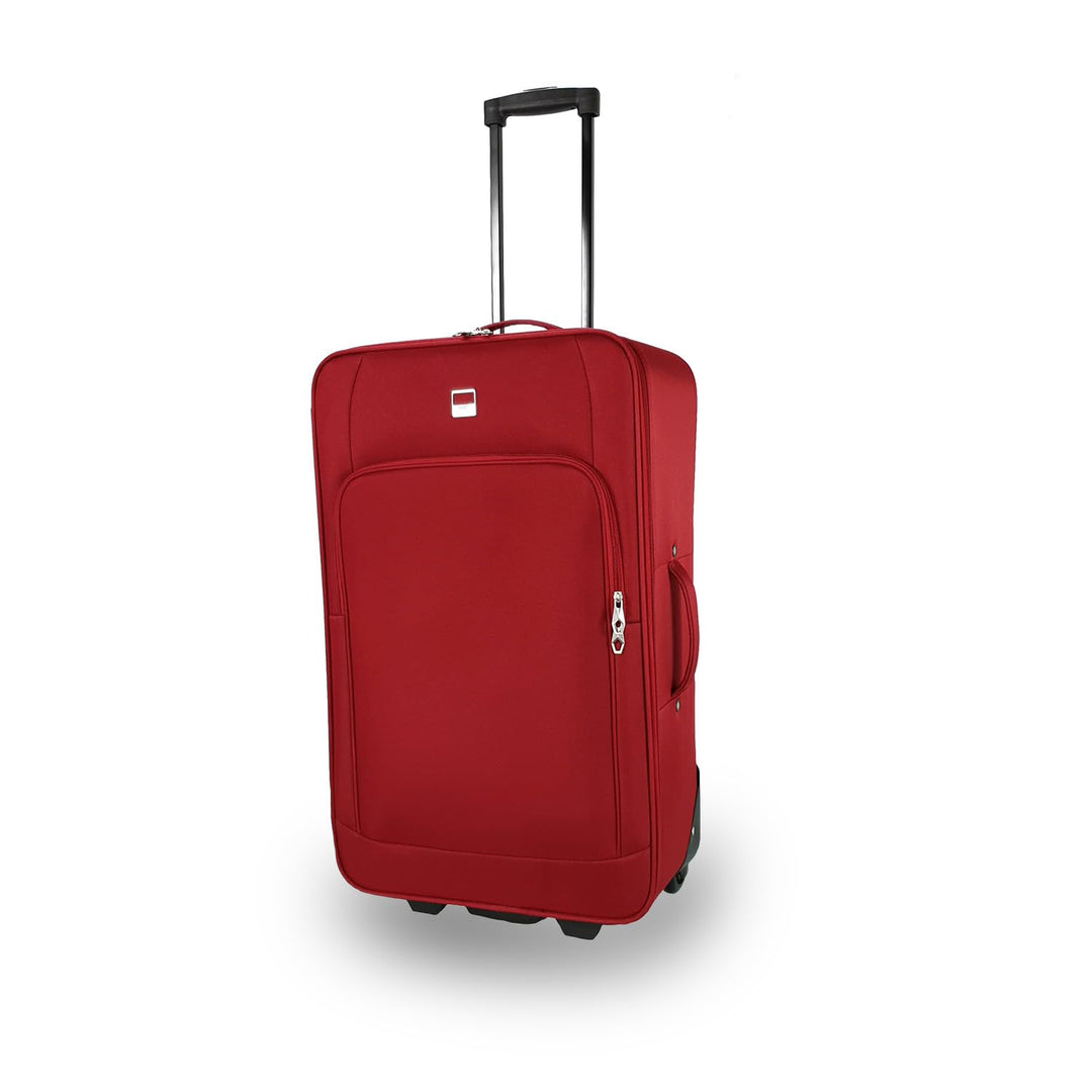 SIGN Stoffkoffer Trolley Reisekoffer Inline Rollen (Handgepäck-Mittel-Gross-Sehr Gross) (Rot, Sehr g