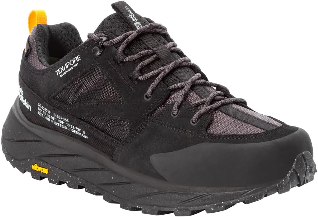 Jack Wolfskin Unisex Terraquest Texapore Low M Walking-Schuh 43 EU Schwarz, 43 EU Schwarz