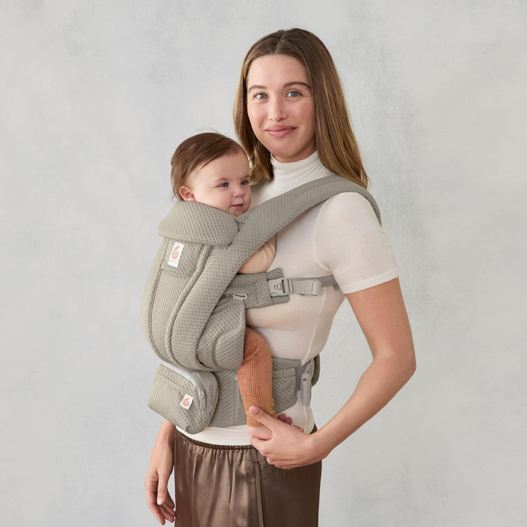 Ergobaby Omni Deluxe All-in-One Babytrage für Neugeborene ab Geburt bis 20kg, Ergonomische 4-Positio
