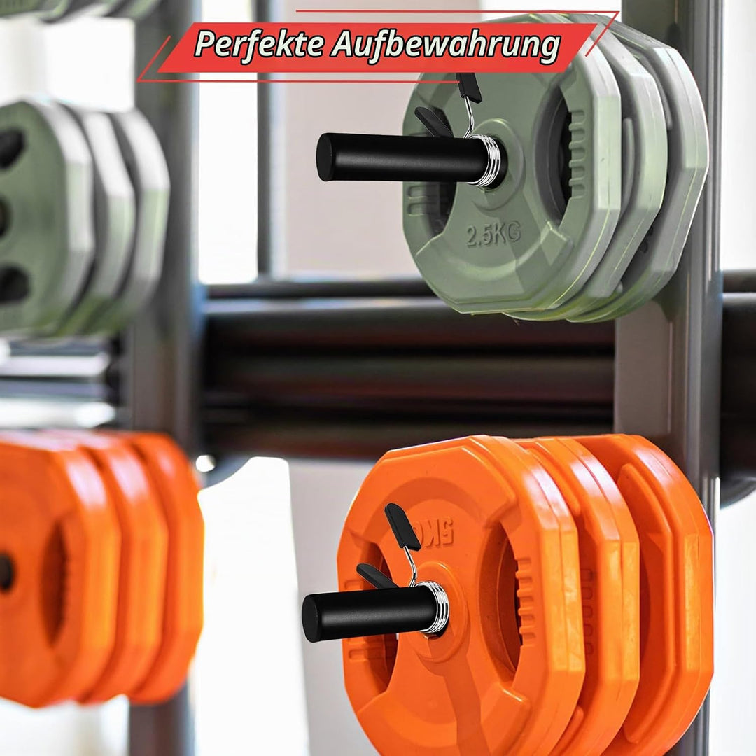 Hantelscheibenhalter Power Rack Befestigung, Langhantelständer Gewichtsplatten Halter Lagerung für 2