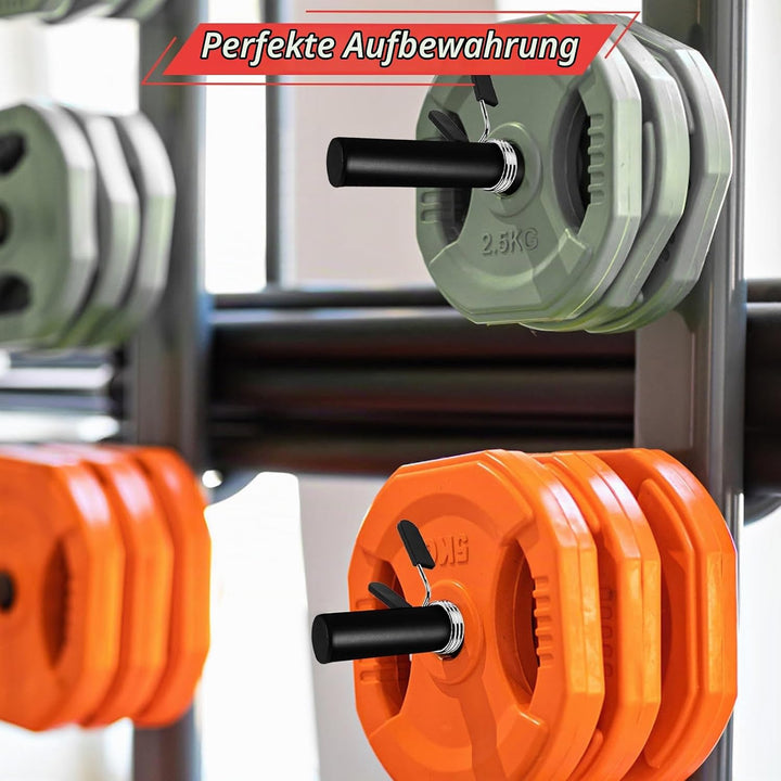 Hantelscheibenhalter Power Rack Befestigung, Langhantelständer Gewichtsplatten Halter Lagerung für 2