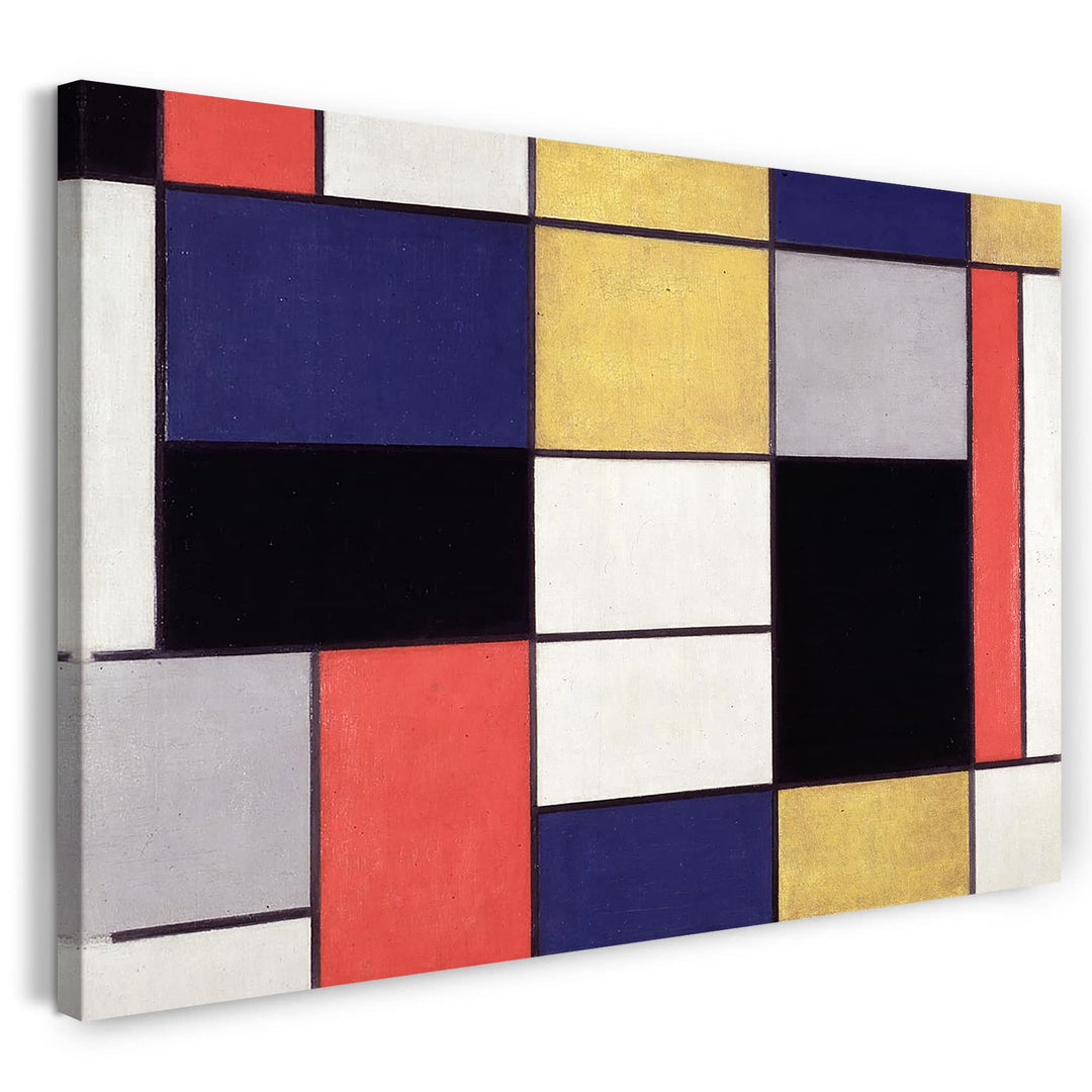 Printed Paintings Leinwand (80x60cm): Piet Mondrian - Komposition A 80x60 cm, 80x60 cm