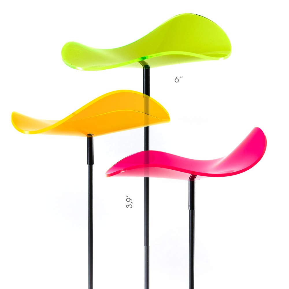 Cazador-del-sol ® - das Original | Lucy - Medio | 3 Stück | geschwungener Sonnenfänger kunterbunt |