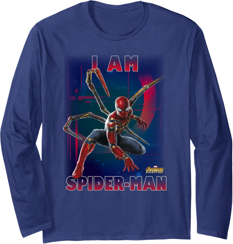 Marvel Avengers Infinity War I Am Spider-Man Langarmshirt