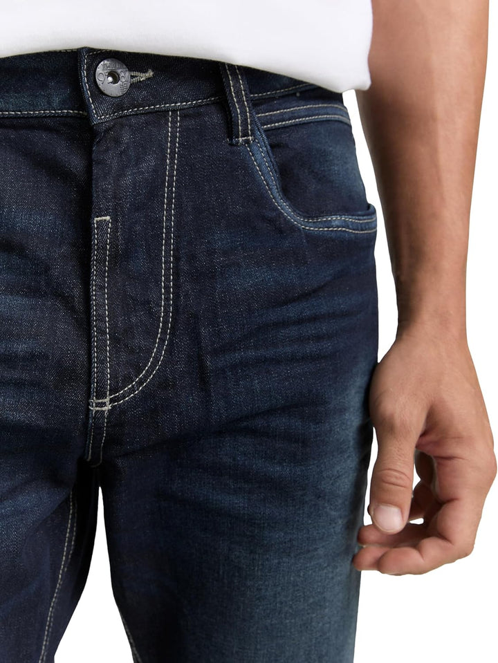 TOM TAILOR Herren Trad Relaxed Jeans 29W / 32L 10120 - Used Dark Stone Blue Denim, 29W / 32L 10120 -