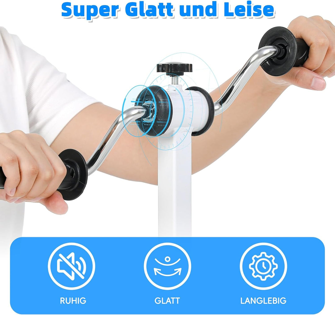 Armtrainer für Physiotherapie|Hometrainer Fahrrad Senioren, Tragbare Rehabilitation Exerciser für Ar