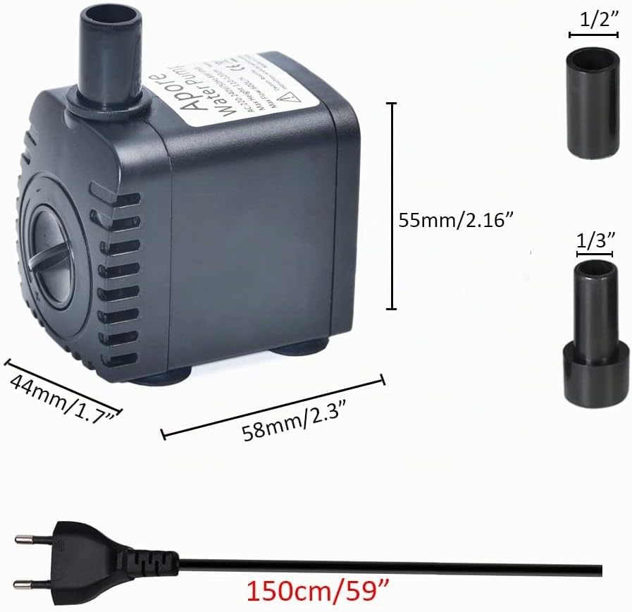Mini Wasserpumpe Aquarium Pumpe Tauchpumpe Teichpumpe Wasserspielpumpe Submersible Pumpe für Aquariu