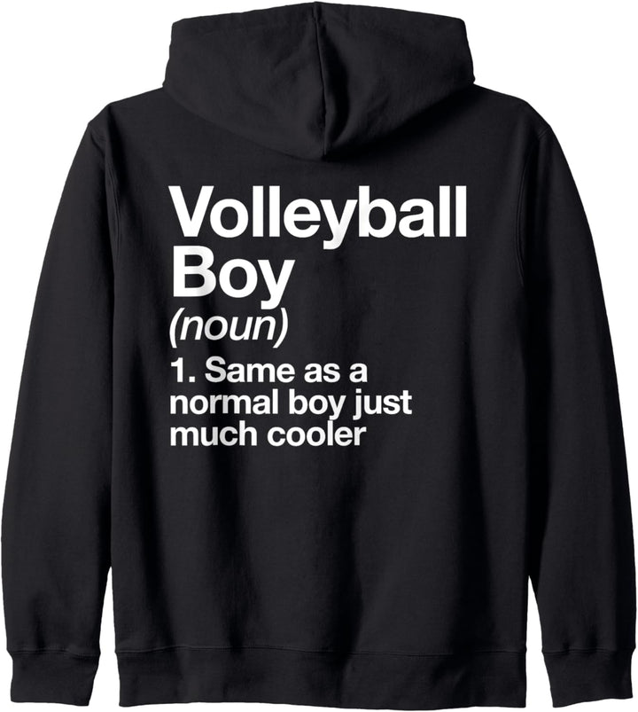 Volleyball Junge Definition Lustige Sport Kapuzenjacke