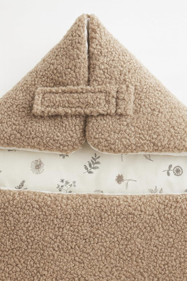 Fusssack für Babyschale Ganzjährig Frühling Herbst Babyfusssack warm Boucle, Übergang Einschlagdecke