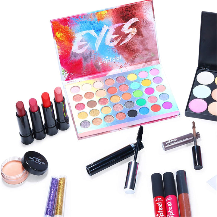 FantasyDay Multifunktions Exquisite Kosmetik Geschenkset Make-up Schmink Kit für Gesicht, Augen und