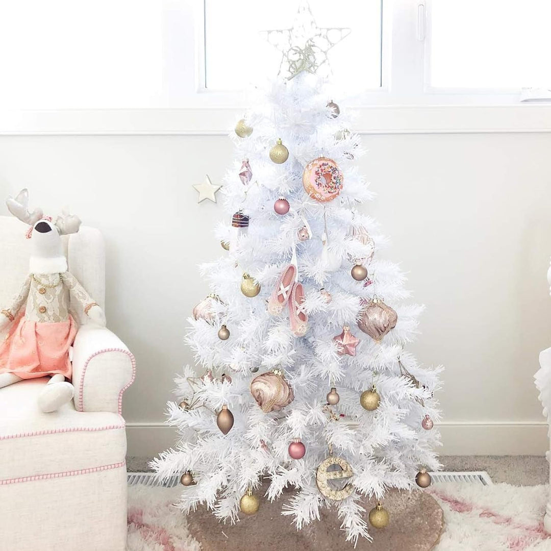 Gimisgu Weihnachtsbaum Künstlicher, 120cm Tannenbaum Christbaum mit 200 Spitzen und Ständer, PVC Sch