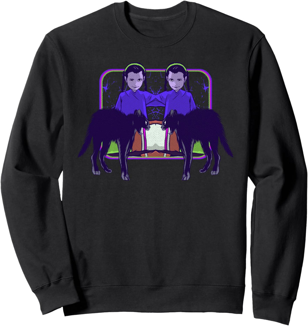 Böser Geist Zwillinge Vintage Haunted Horror Sweatshirt