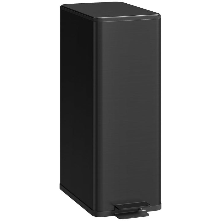 HOMCOM Mülleimer 20 L Treteimer mit Softclose-Deckel und Pedal Abfalleimerinkl. Inneneimer Abfallsam