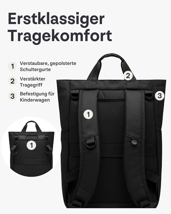 Johnny Urban Wickelrucksack & Wickeltasche für Kinderwagen - Blair - Kinderwagentasche mit vielen Fä