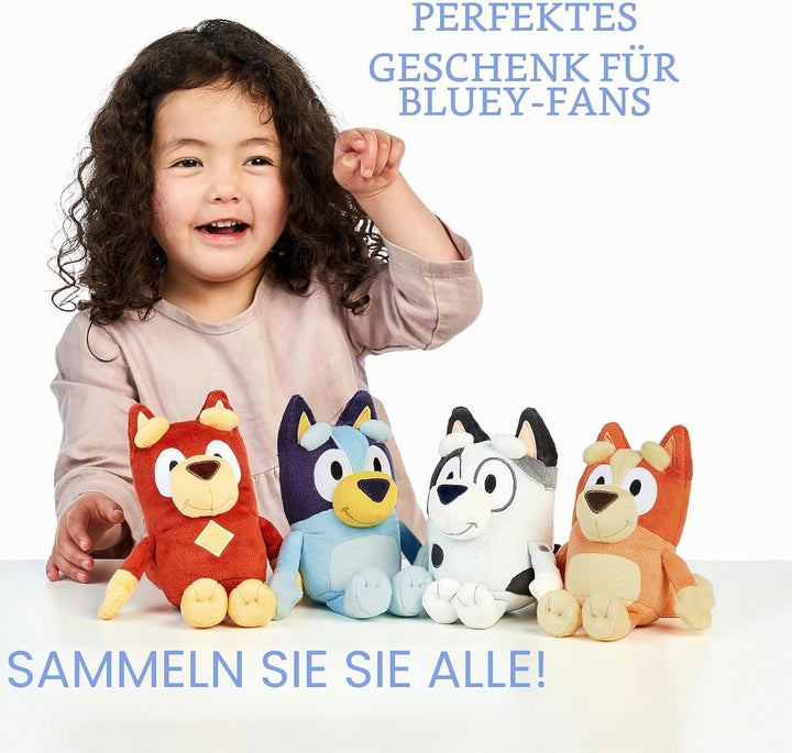 Bluey & Bingo 2 Stück 20 cm Plüsch Offizielle Sammlerstück Charakter Kuscheltier