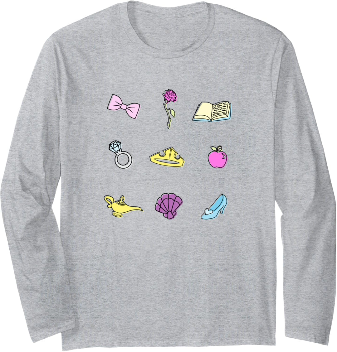 Disney Princess Icons Langarmshirt