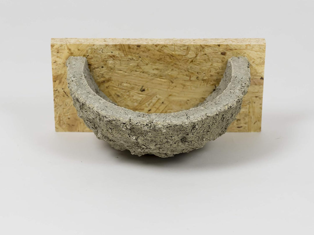 Stumfall Schwalbennest, Nistkasten, Rauchschwalbennest, Nisthilfe, Grau, Holzbeton, Naturgetreu, Sch