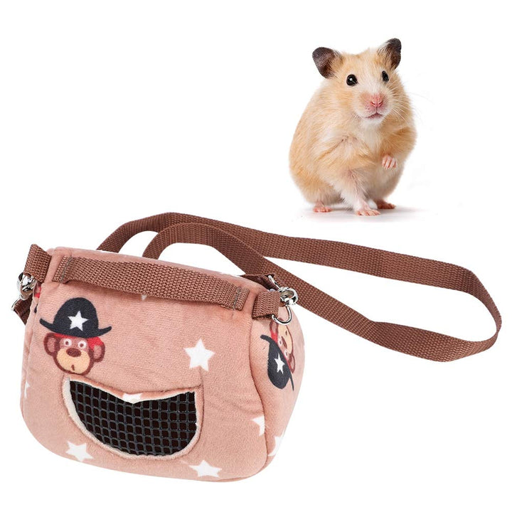 Zerodis Haustier Hamster Träger, Kaffee Flanell Plüsch Hamster Eichhörnchen Reisetaschen Tragbare at
