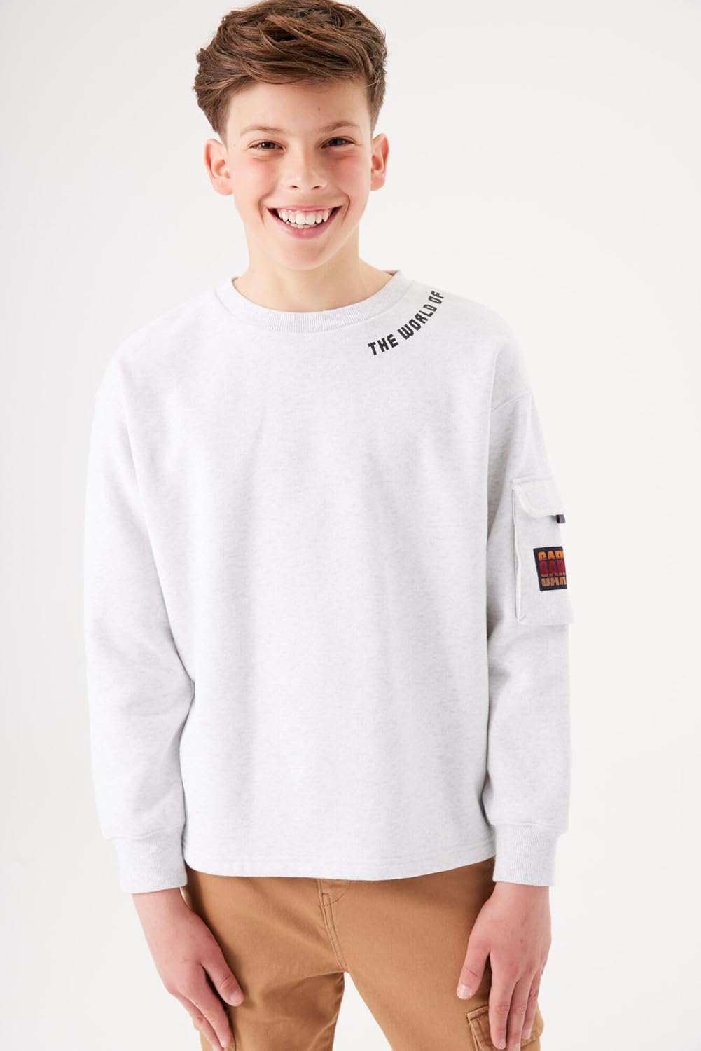 GARCIA Jungen HoodieI33461-2884-128/134 170 White Melee (625), 170 White Melee (625)