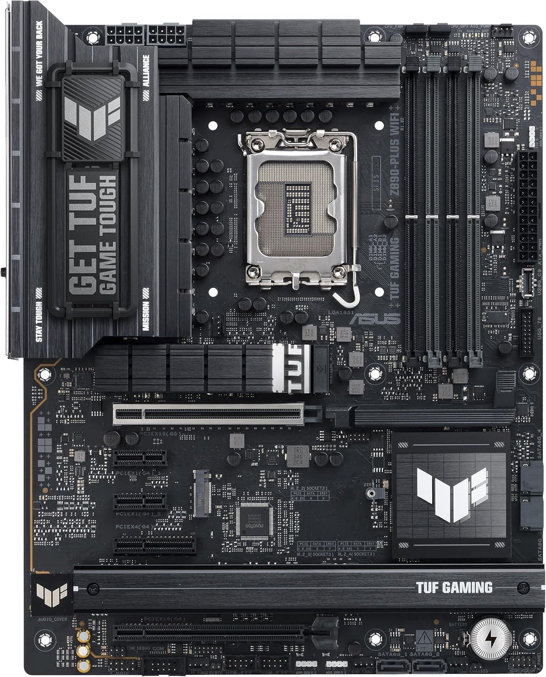 ASUS TUF Gaming Z790-PLUS WiFi Mainboard Intel Z790 LGA 1700 ATX (PCIe 5.0, Four M.2, 16+1 DrMOS, DD