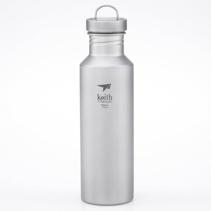 Keith Titanium Wasserflasche für Outdoor Camping Titan Sport Wasserkocher 700ml, 700ml