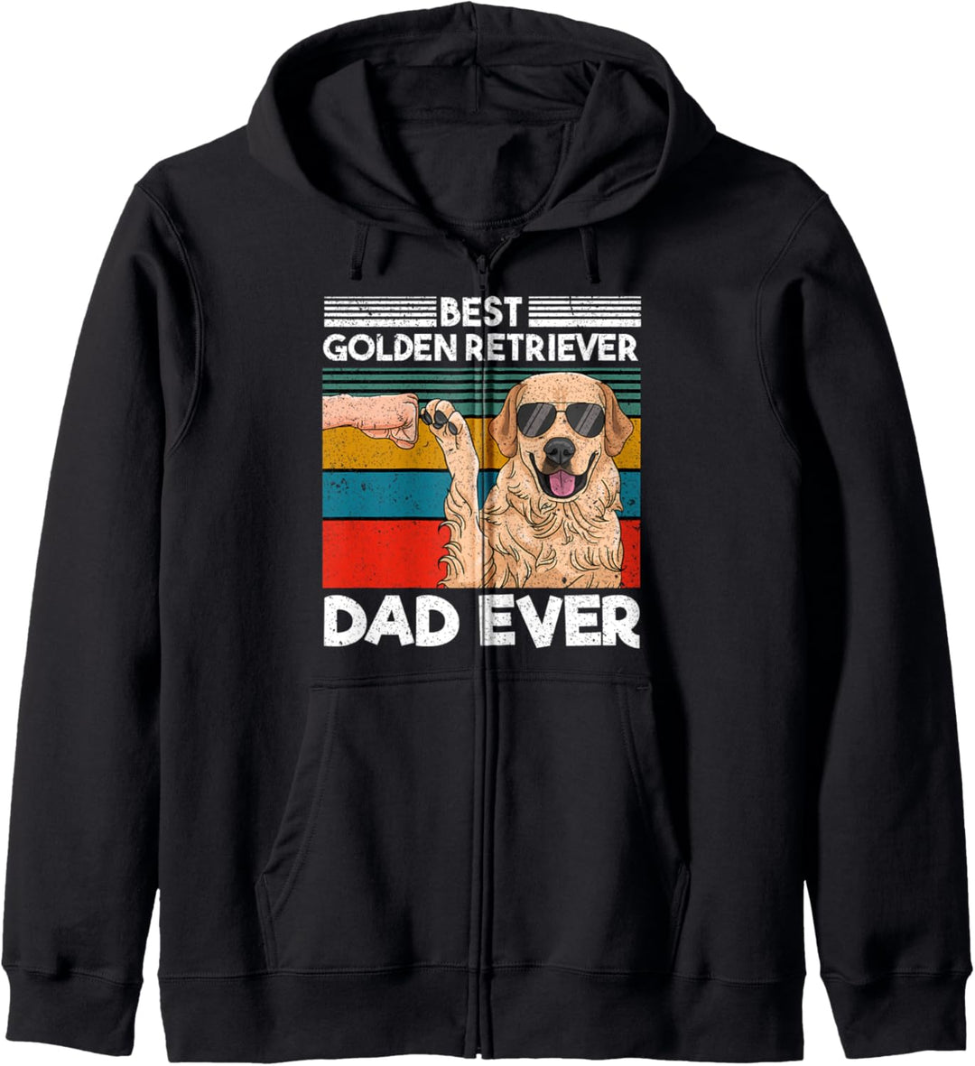 Best Golden Retriever Dad Ever Bester Hunde Papa Vatertag Kapuzenjacke