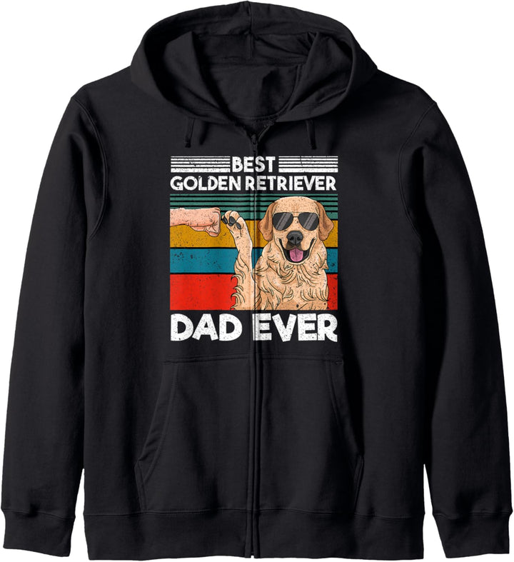 Best Golden Retriever Dad Ever Bester Hunde Papa Vatertag Kapuzenjacke