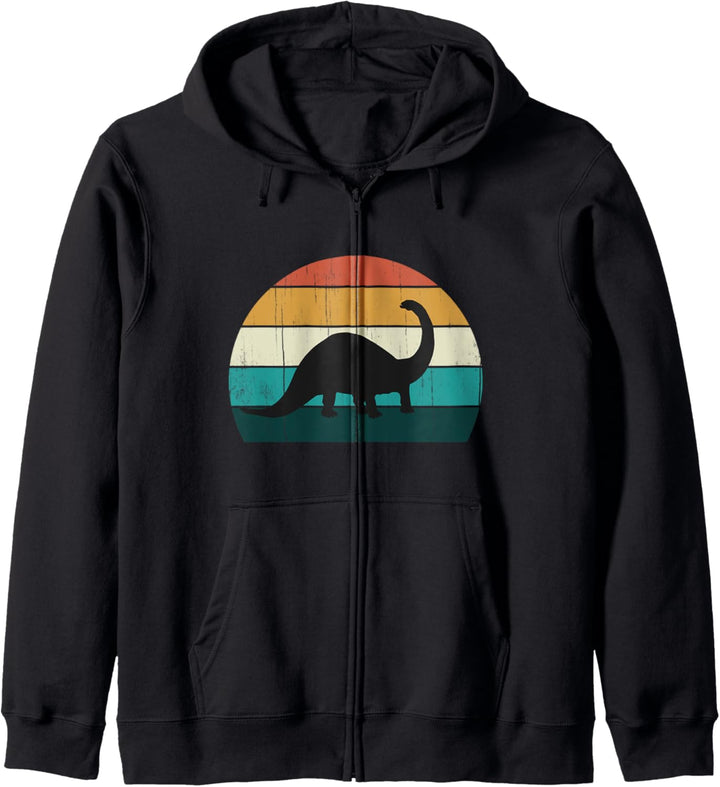 Lustiger Retro-Dinosaurier - grosses Geschenk für Brachiosaur Kapuzenjacke