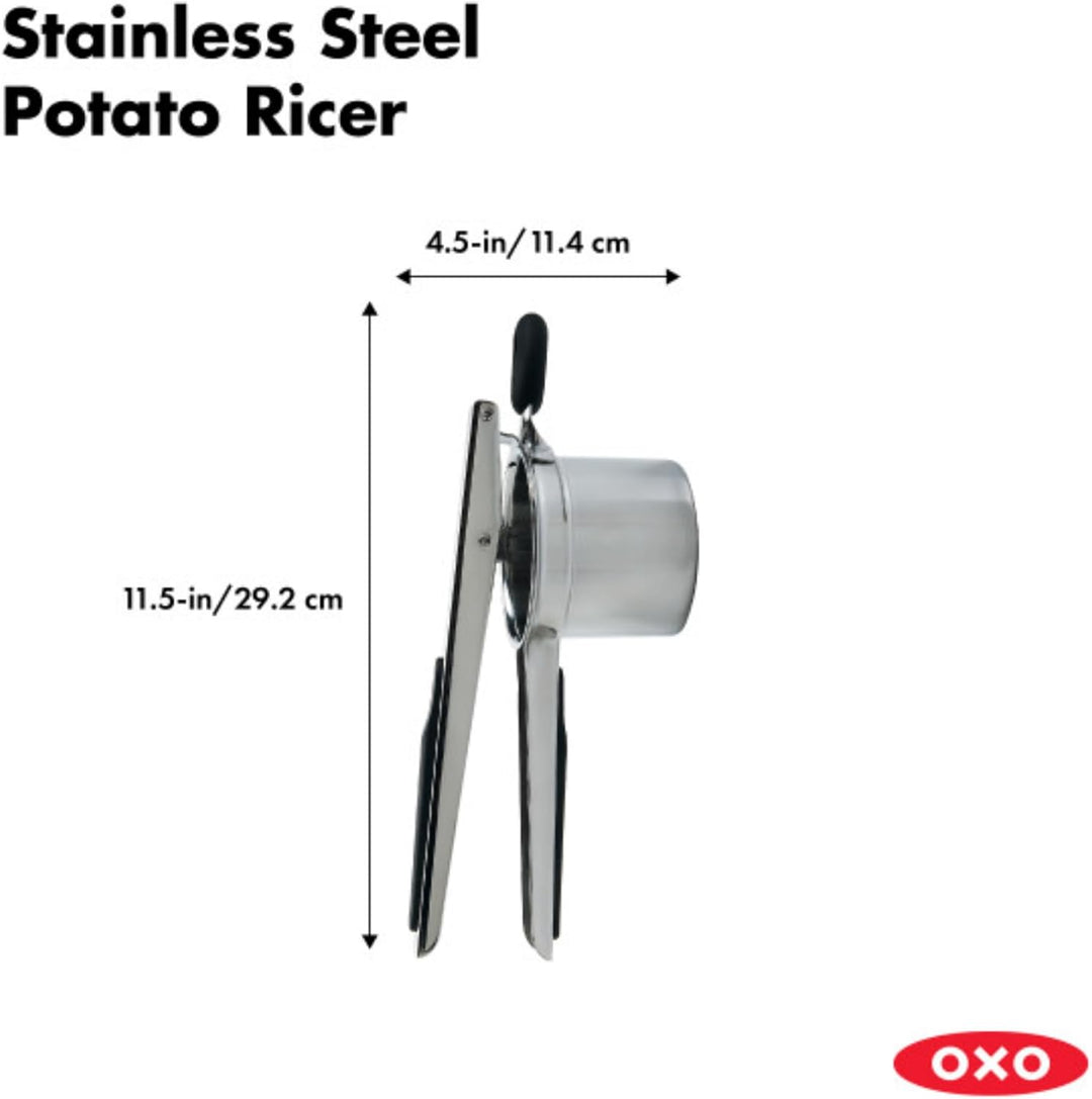 OXO Good Grips Kartoffelpresse Edelstahl Einzeln, Edelstahl Einzeln