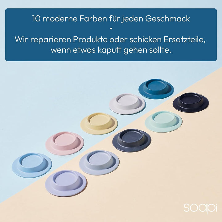 3er-Pack Schwebender Seifenhalter Magnet zum Kleben - Cremeweiss - Wand Magnethalter für Seife - Abl