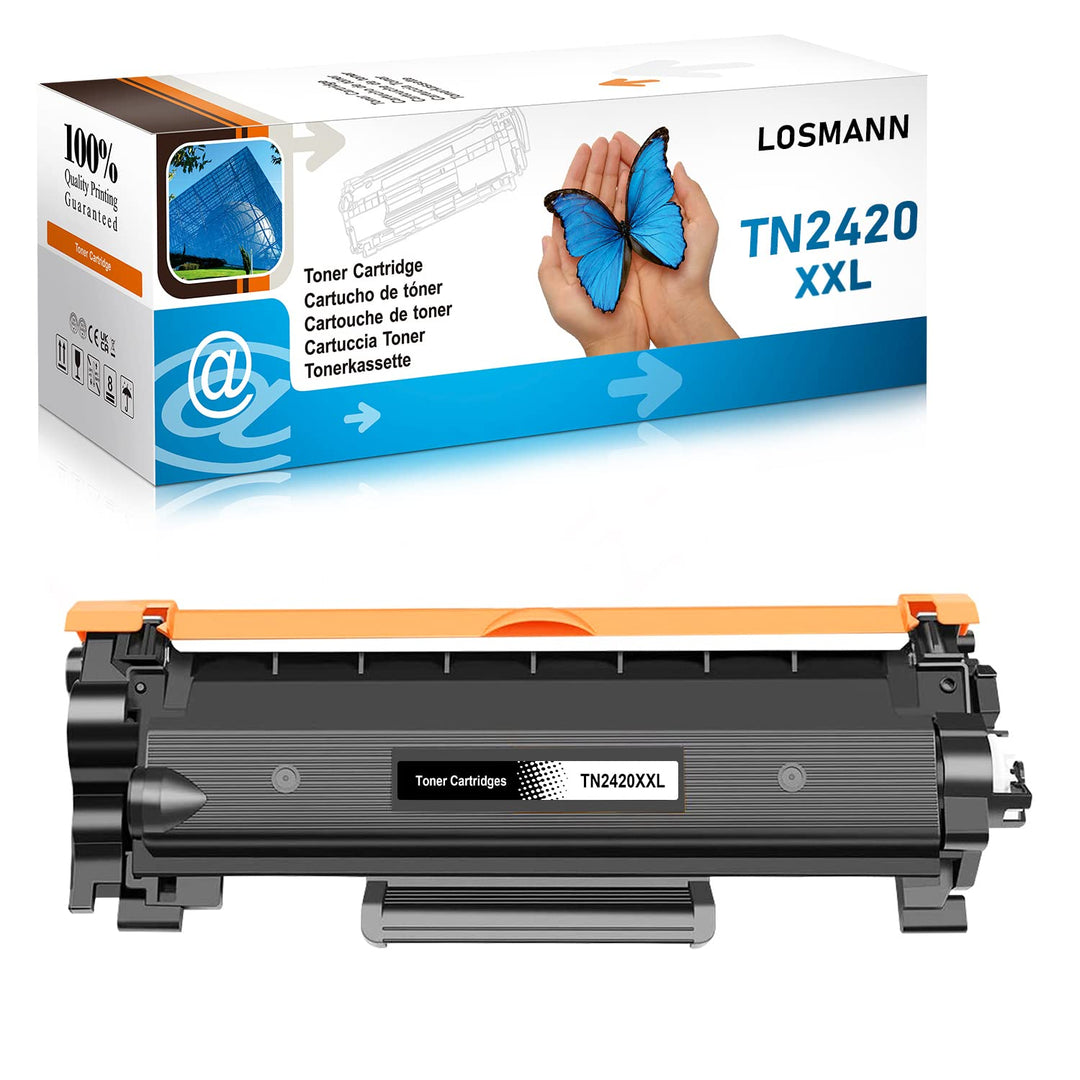 LOSMANN XXL Toner (6.000 Seiten) Kompatibel für Brother TN2420 TN2410 für Brother MFC-L2710DW MFC-L2