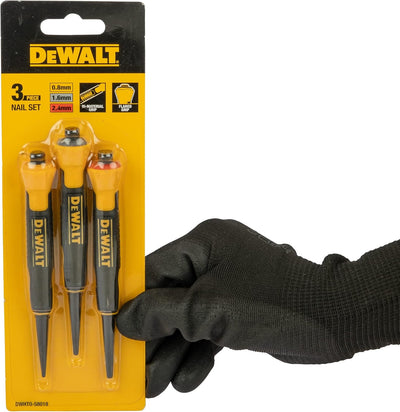 DEWALT DWHT0-58018 Bi-Material Nagelset, 3-teilig (1/32 Zoll, 2/32 Zoll, 3/32 Zoll)