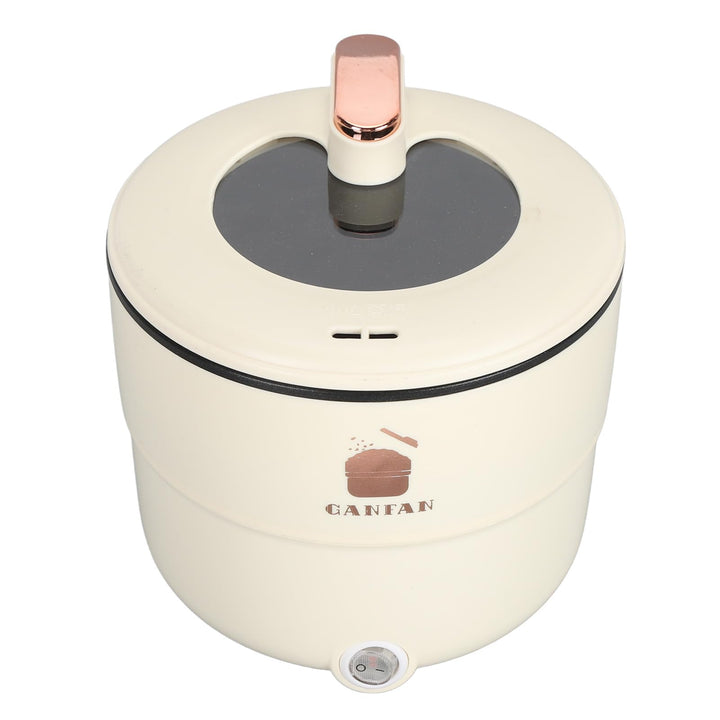 Hot Pot Elektrisch, 1,8 L, Tragbarer Ramen-Kocher, Antihaft-Bratpfanne, Elektroherd, 300 W, Schnelln