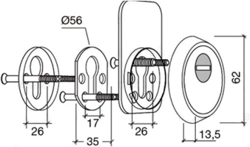 Sicherheitsschild, E70026AI Rostfreier Edelstahl E700, Rostfreier Edelstahl E700