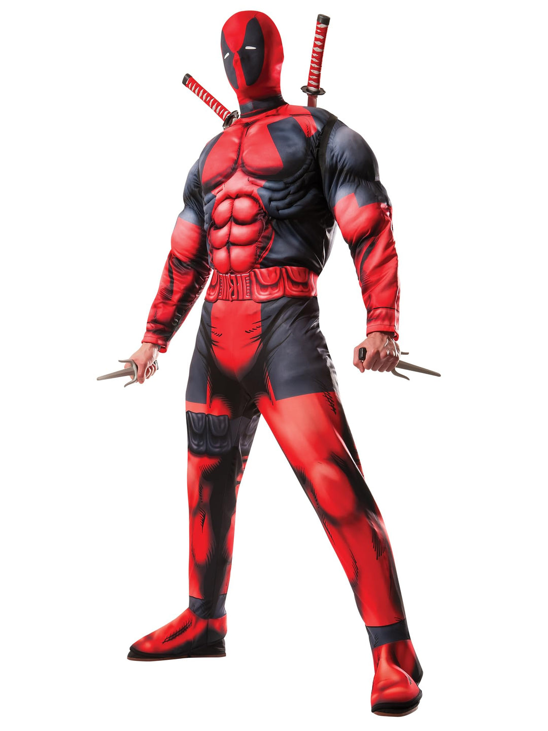 Rubie's 810109 Offizielles Marvel Deadpool Deluxe Kostüm für Erwachsene – Grösse: XL, Rot, XL