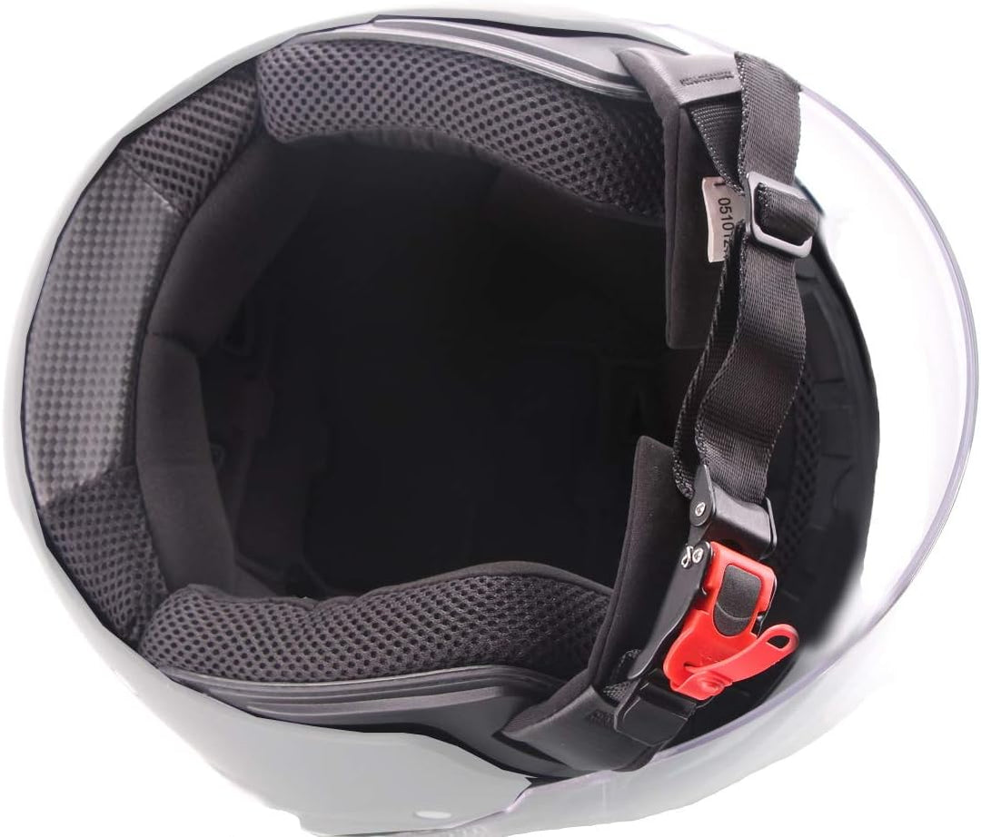 Jethelm Helm Motorradhelm RALLOX 702 matt schwarz mit Langvisier Grösse M, M