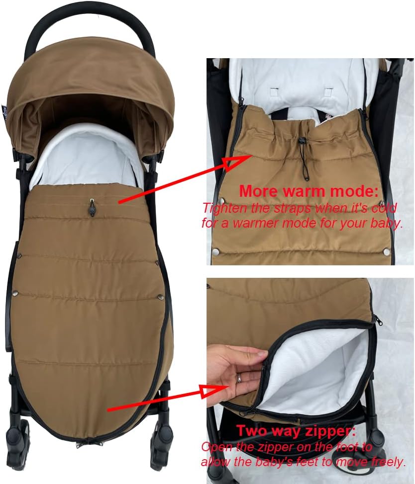 Brogtorl Universal Kinderwagen Fusssack, Kinderwagen Zubehör Kompatibel mit Babyzen YOYO Kinderwagen