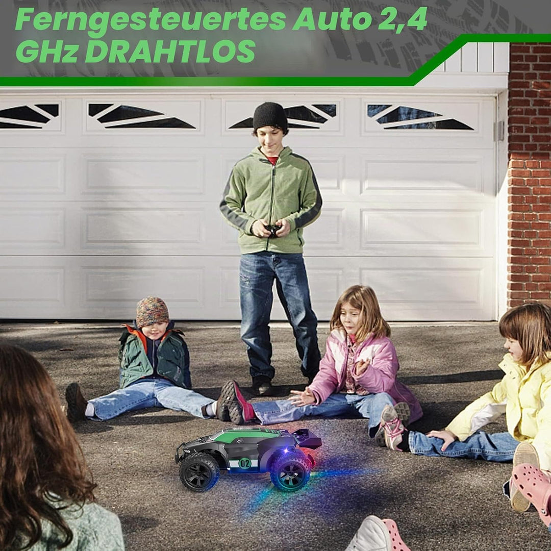 Kizeefun Ferngesteuertes Auto, 1:22 RC Autos für Kinder mit 360° Stunt Rennauto, 2.4GHz Fernsteuerun