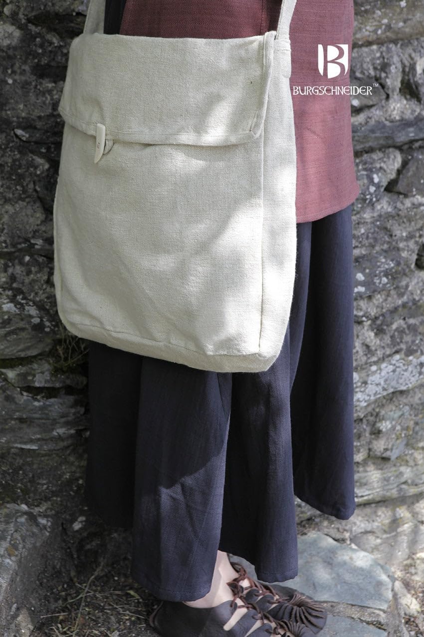 Burgschneider - Tasche Ehwaz - Kleidung für Larp, Mittelalter, Cosplay und Fantasy Hemp Einheitsgrös