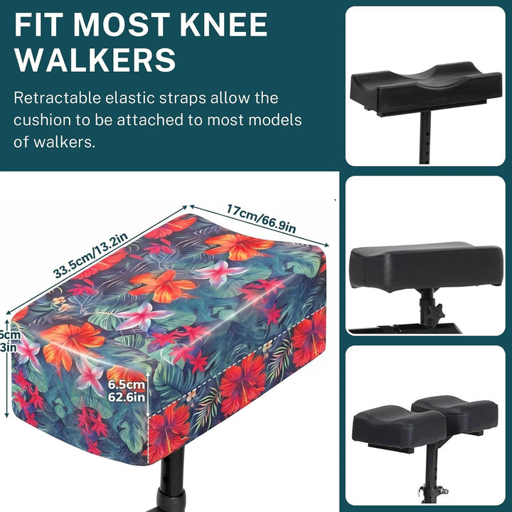 Kniepolster Roller – Memory-Schaum Tropenblumenmuster, Tropenblumenmuster