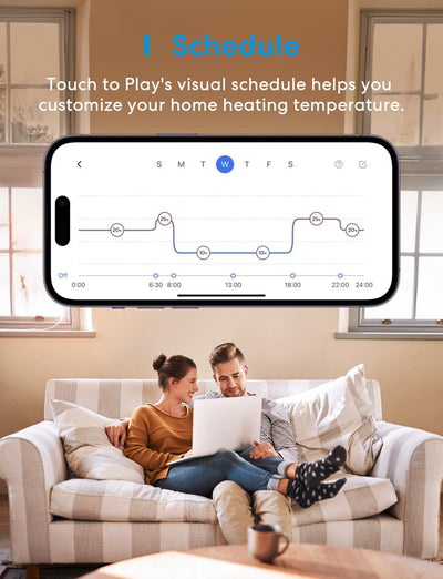 Meross WLAN Heizungsthermostat kompatibel mit HomeKit, smartes Heizkörperthermostat benötigt Hub, ko