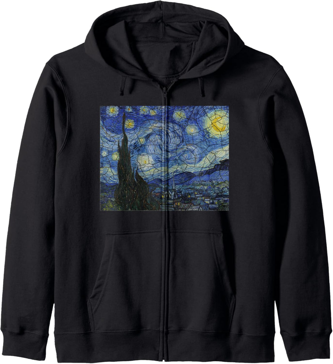 Sternennacht von Vincent van Gogh | Berühmtes Gemälde Kapuzenjacke
