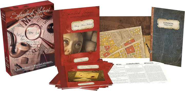 Asmodee - Sherlock Holmes Untersuchungsberater: Jack Lo Ripper und Abenteuer im West End - Detektive