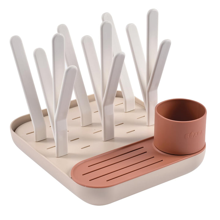 BÉABA, Abtropfgestell Babyflaschen, Grosses Fassungsvermögen, Modular, Bis zu 6 Flaschen und Kinderg